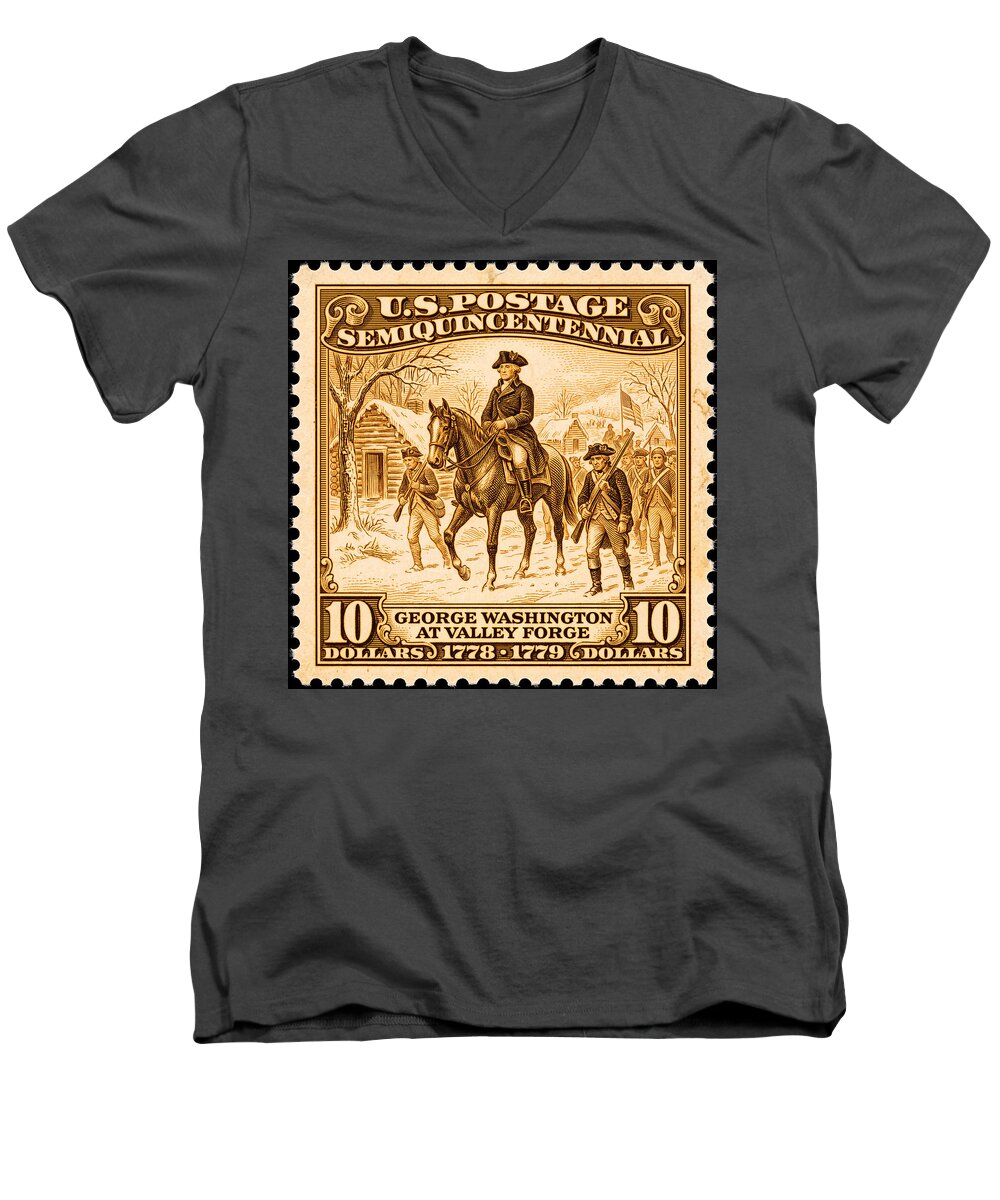 Valley Forge $10 4 - Men's V-Neck T-Shirt
