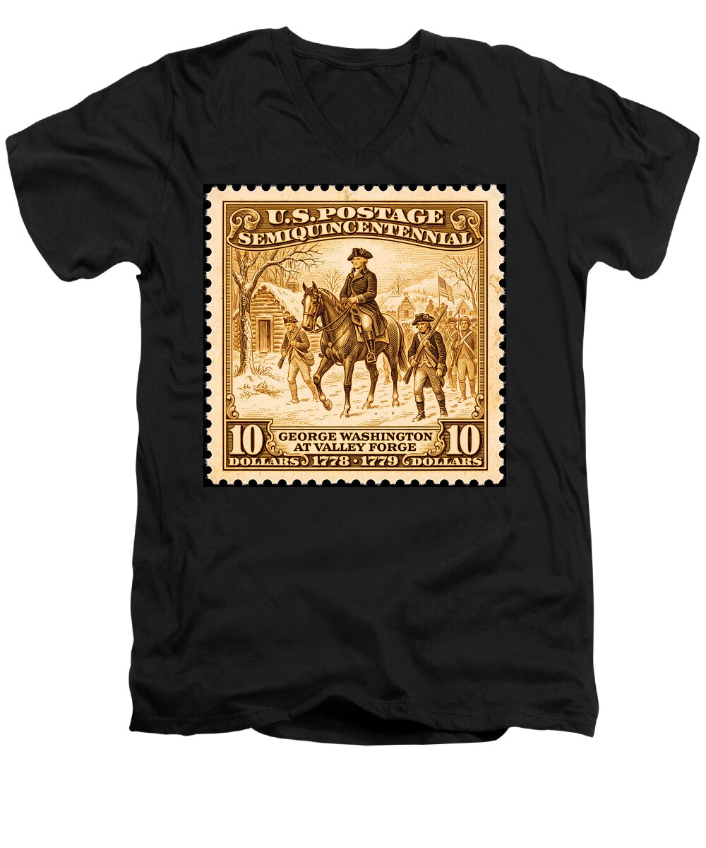 Valley Forge $10 4 - Men's V-Neck T-Shirt