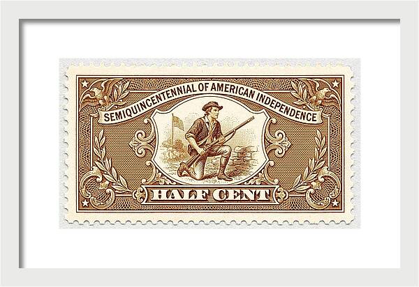 American Independence 1/2c - Framed Print