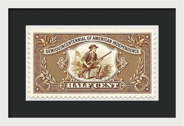 American Independence 1/2c - Framed Print