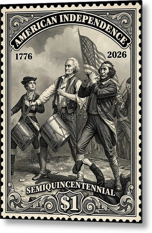 American Independence $1 - Metal Print