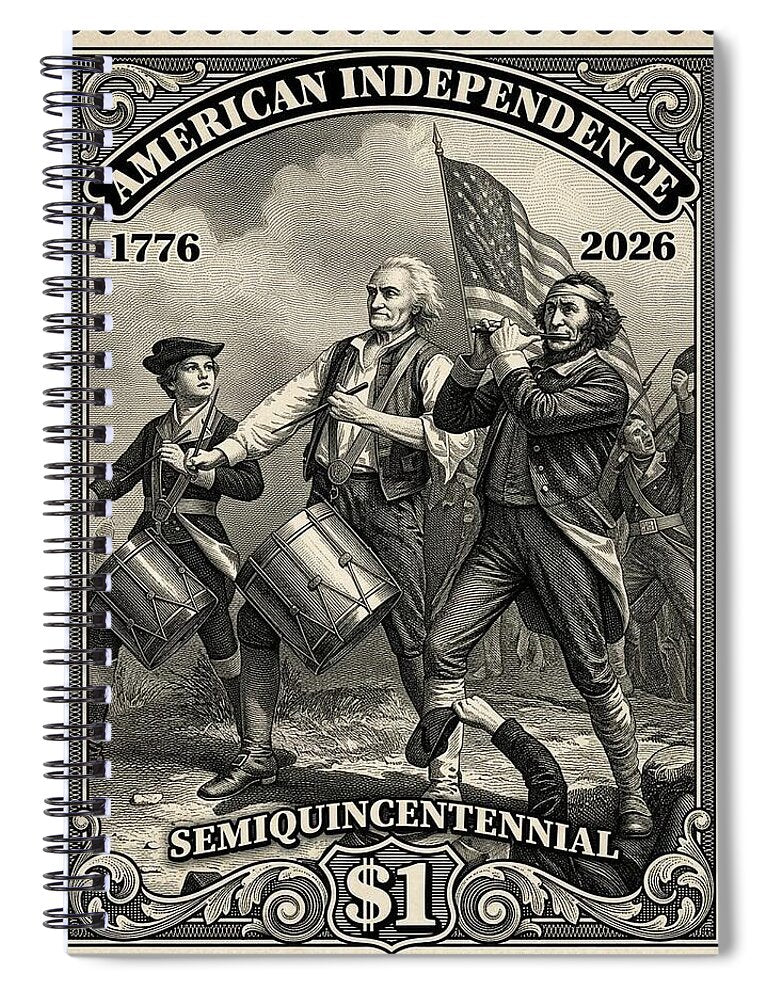 American Independence $1 - Spiral Notebook