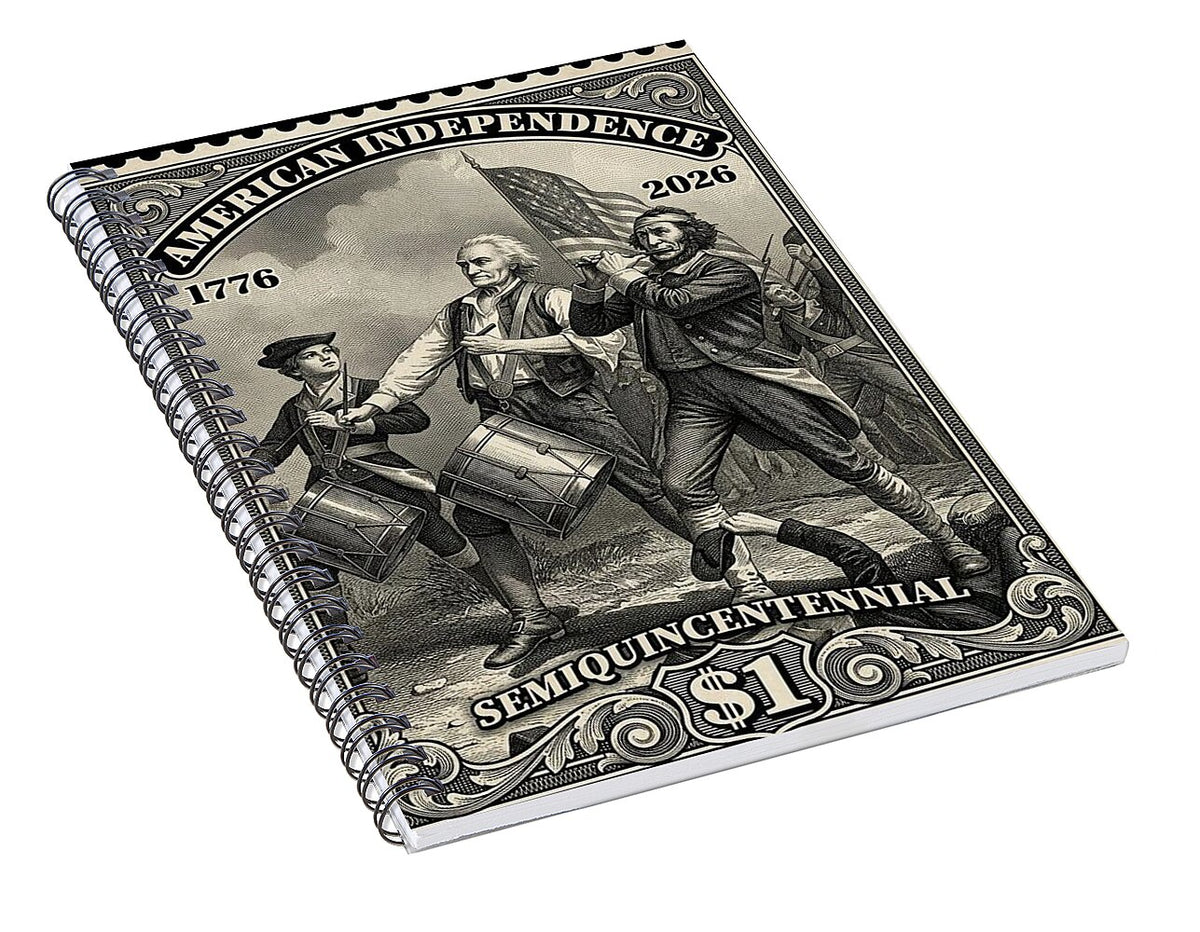 American Independence $1 - Spiral Notebook