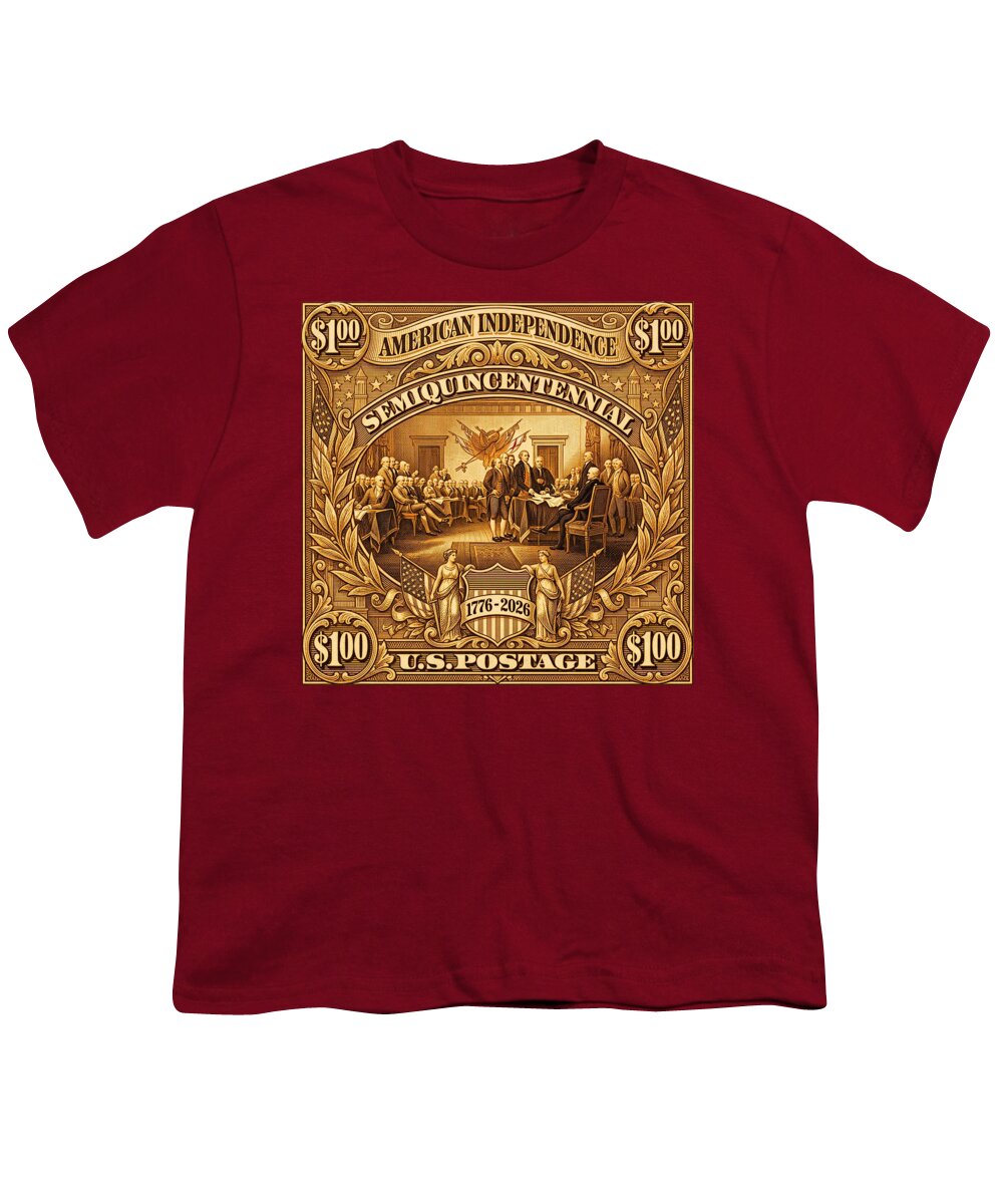 American Independence $100 II Stamp - Youth T-Shirt