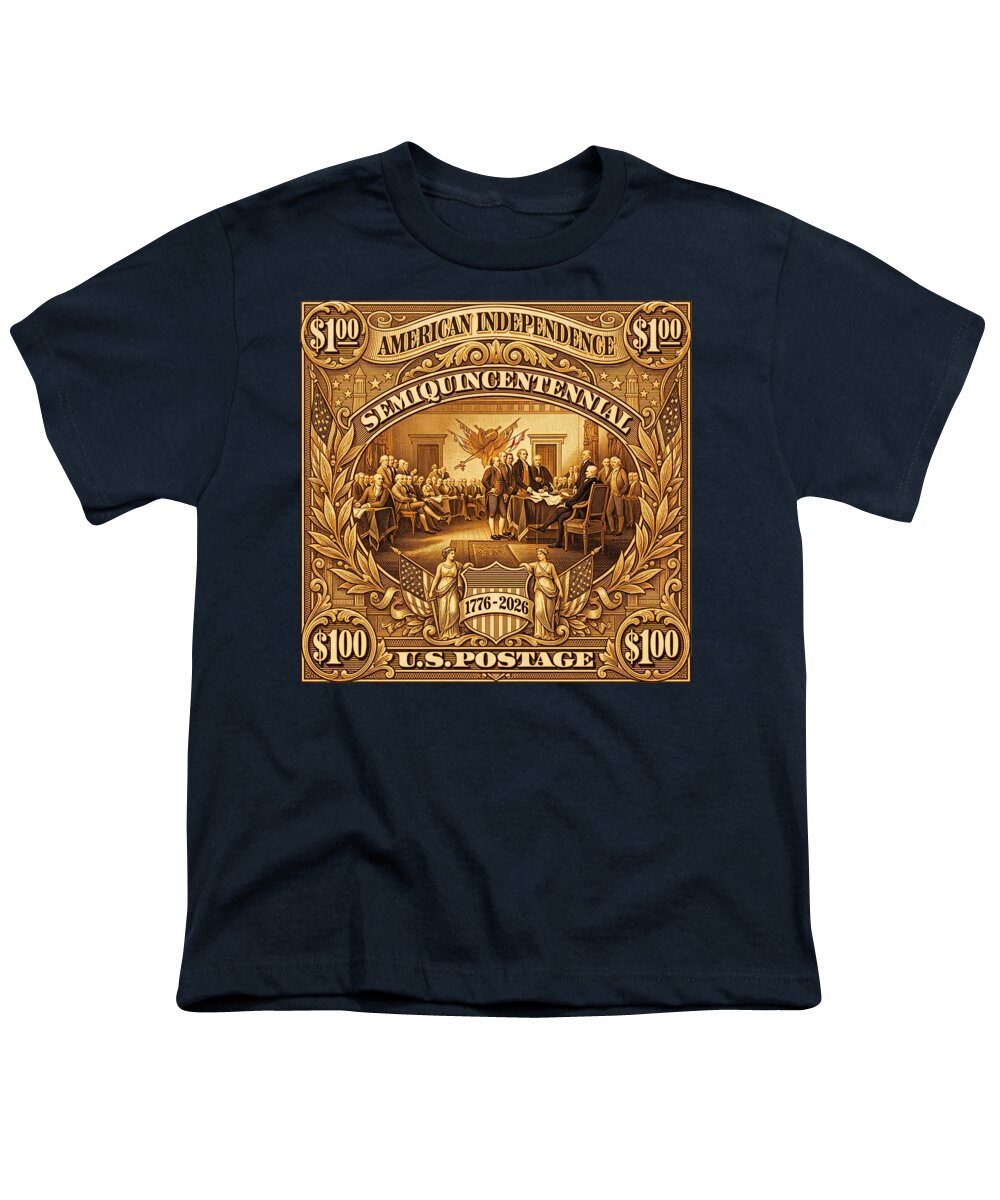 American Independence $100 II Stamp - Youth T-Shirt