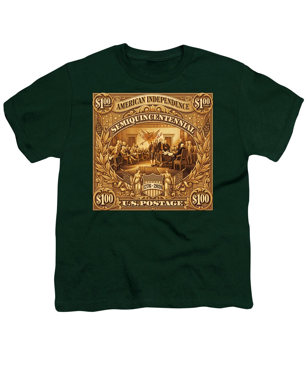 American Independence $100 II Stamp - Youth T-Shirt