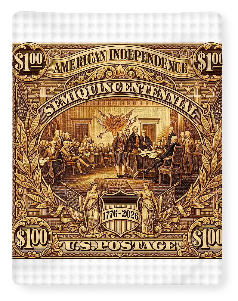 American Independence $100 II Stamp - Blanket