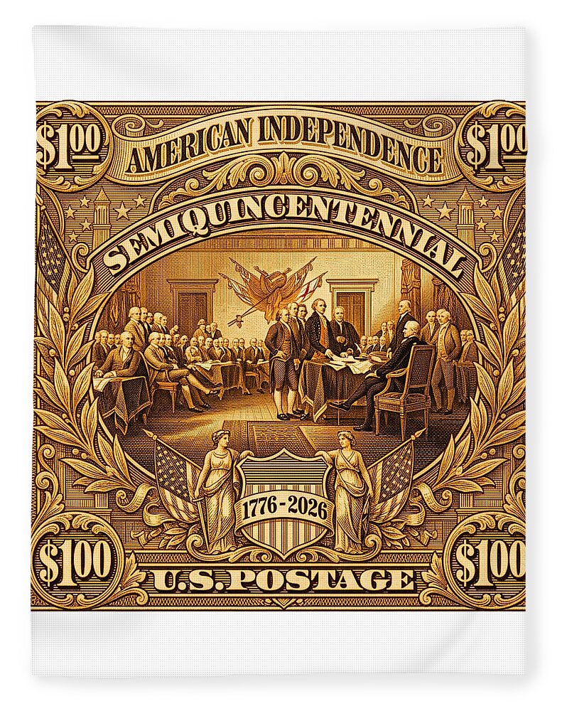 American Independence $100 II Stamp - Blanket