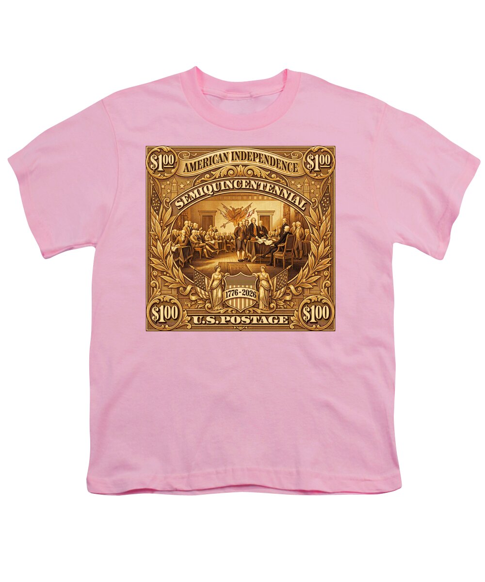 American Independence $100 II Stamp - Youth T-Shirt