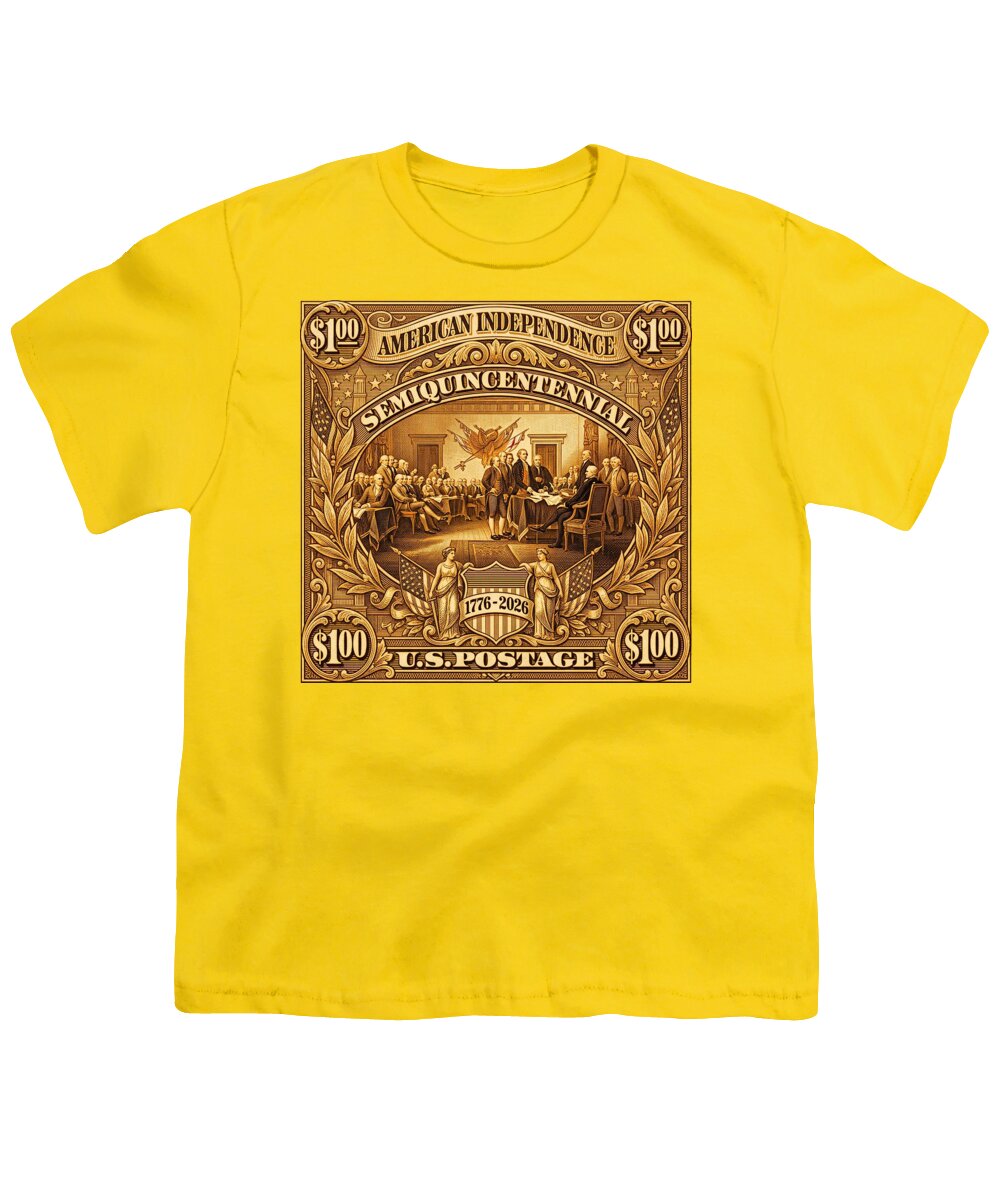 American Independence $100 II Stamp - Youth T-Shirt