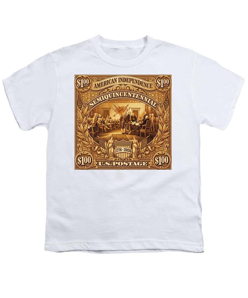 American Independence $100 II Stamp - Youth T-Shirt
