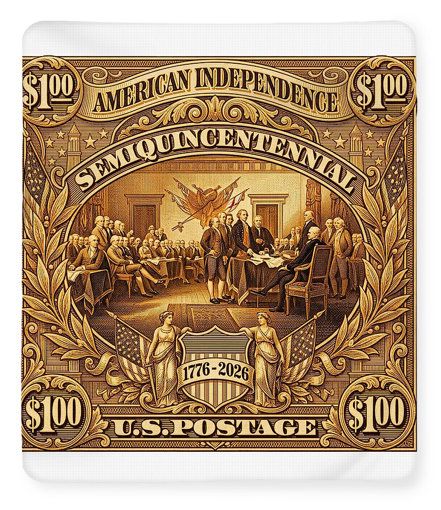 American Independence $100 II Stamp - Blanket