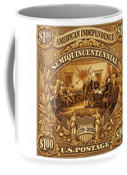 American Independence $100 II Stamp - Mug