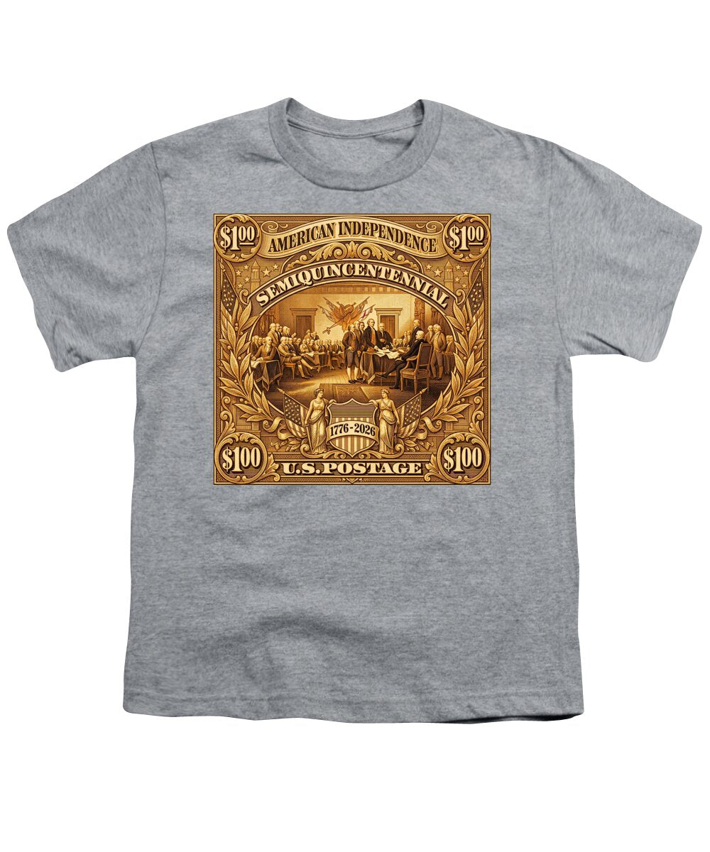 American Independence $100 II Stamp - Youth T-Shirt