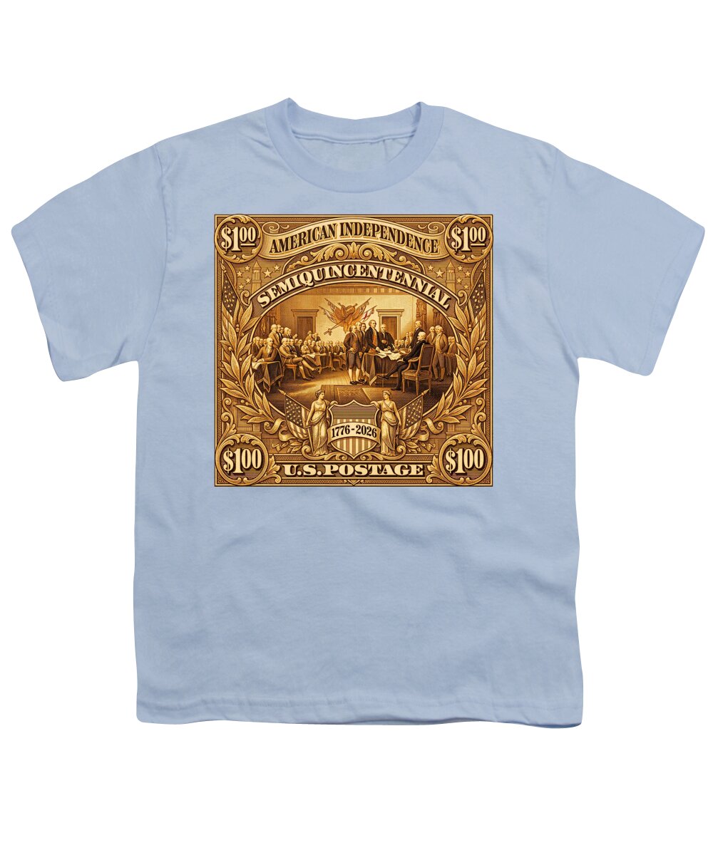 American Independence $100 II Stamp - Youth T-Shirt