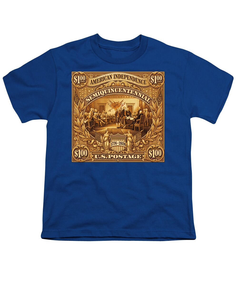 American Independence $100 II Stamp - Youth T-Shirt