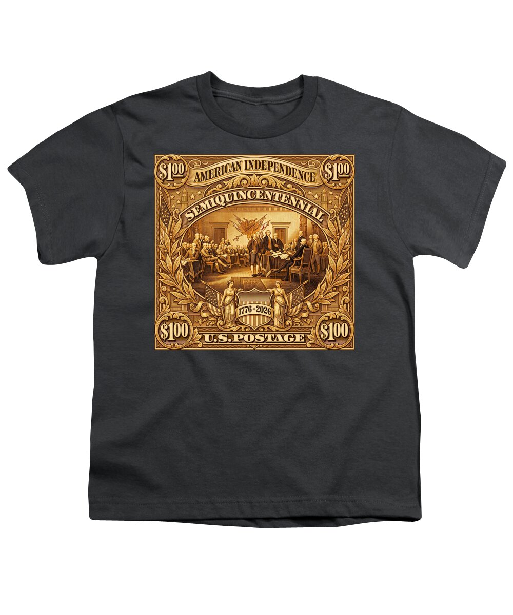 American Independence $100 II Stamp - Youth T-Shirt