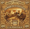 American Independence $100 II Stamp - Art Print