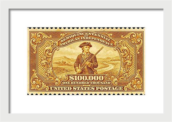 American Independence $100,000 - Framed Print