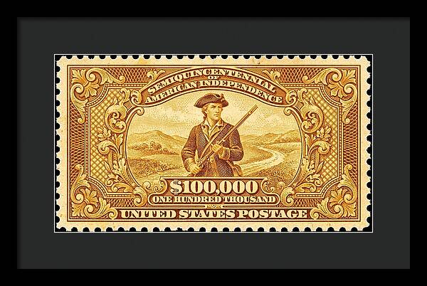 American Independence $100,000 - Framed Print
