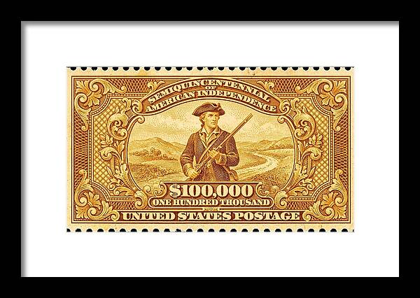 American Independence $100,000 - Framed Print