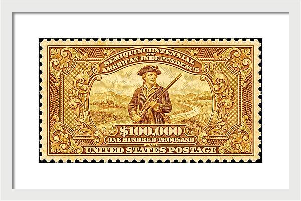 American Independence $100,000 - Framed Print