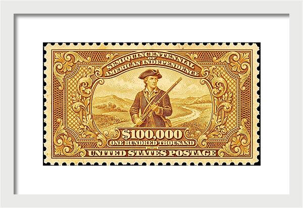 American Independence $100,000 - Framed Print