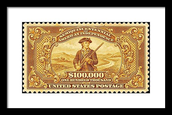 American Independence $100,000 - Framed Print
