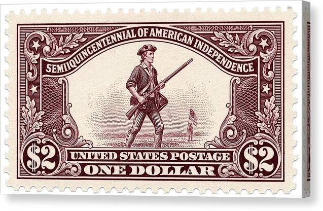 American Independence $2 - Canvas Print