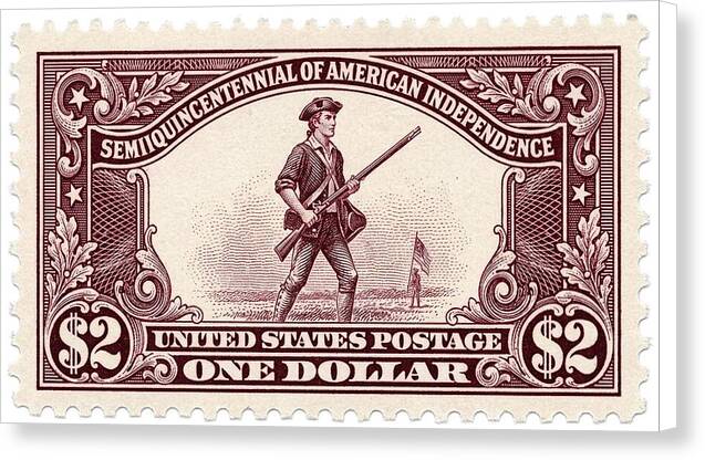 American Independence $2 - Canvas Print