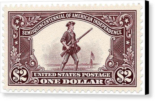 American Independence $2 - Canvas Print