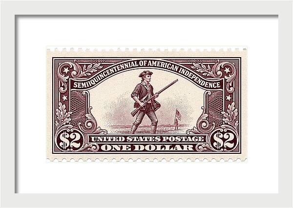 American Independence $2 - Framed Print