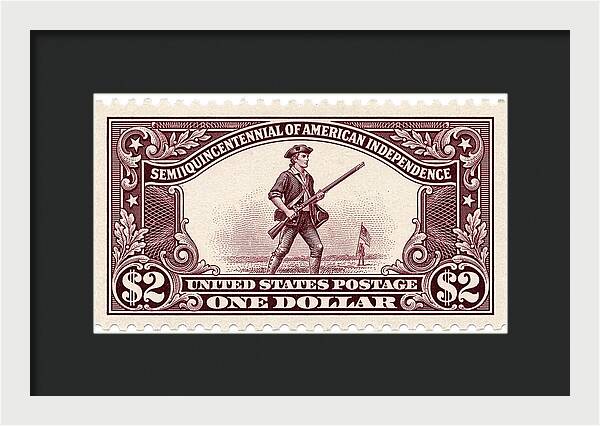 American Independence $2 - Framed Print