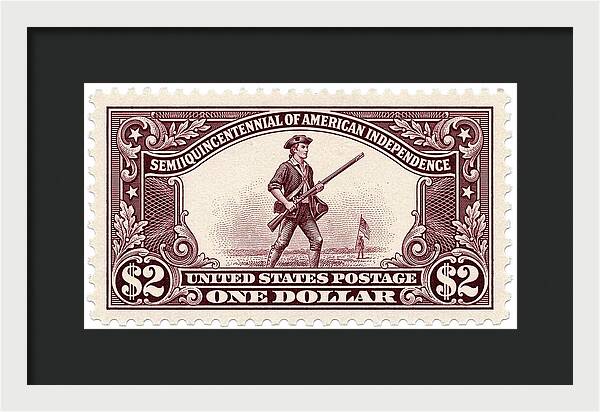 American Independence $2 - Framed Print
