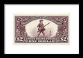 American Independence $2 - Framed Print