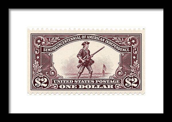 American Independence $2 - Framed Print
