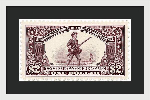 American Independence $2 - Framed Print