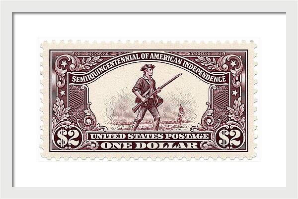 American Independence $2 - Framed Print