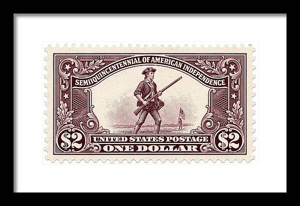 American Independence $2 - Framed Print