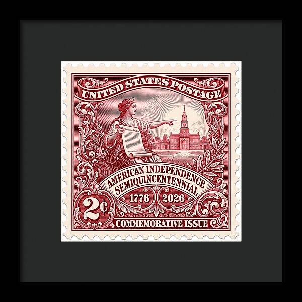 American Independence 2c - Framed Print