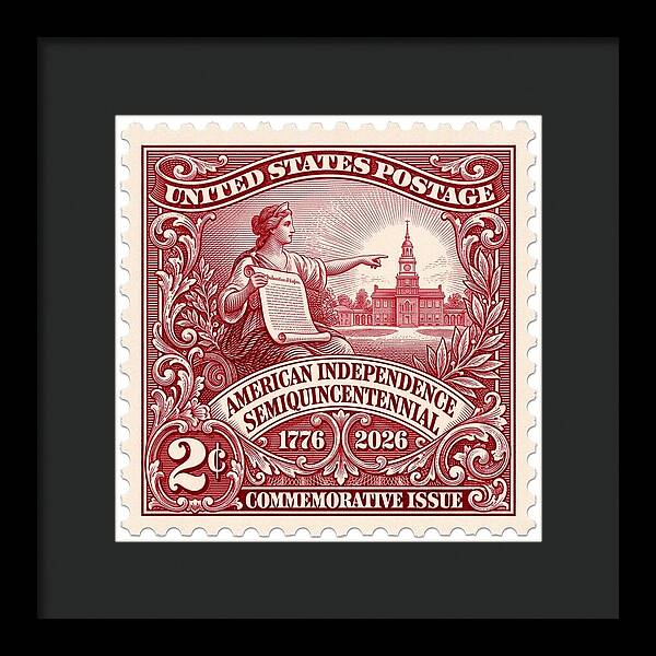American Independence 2c - Framed Print