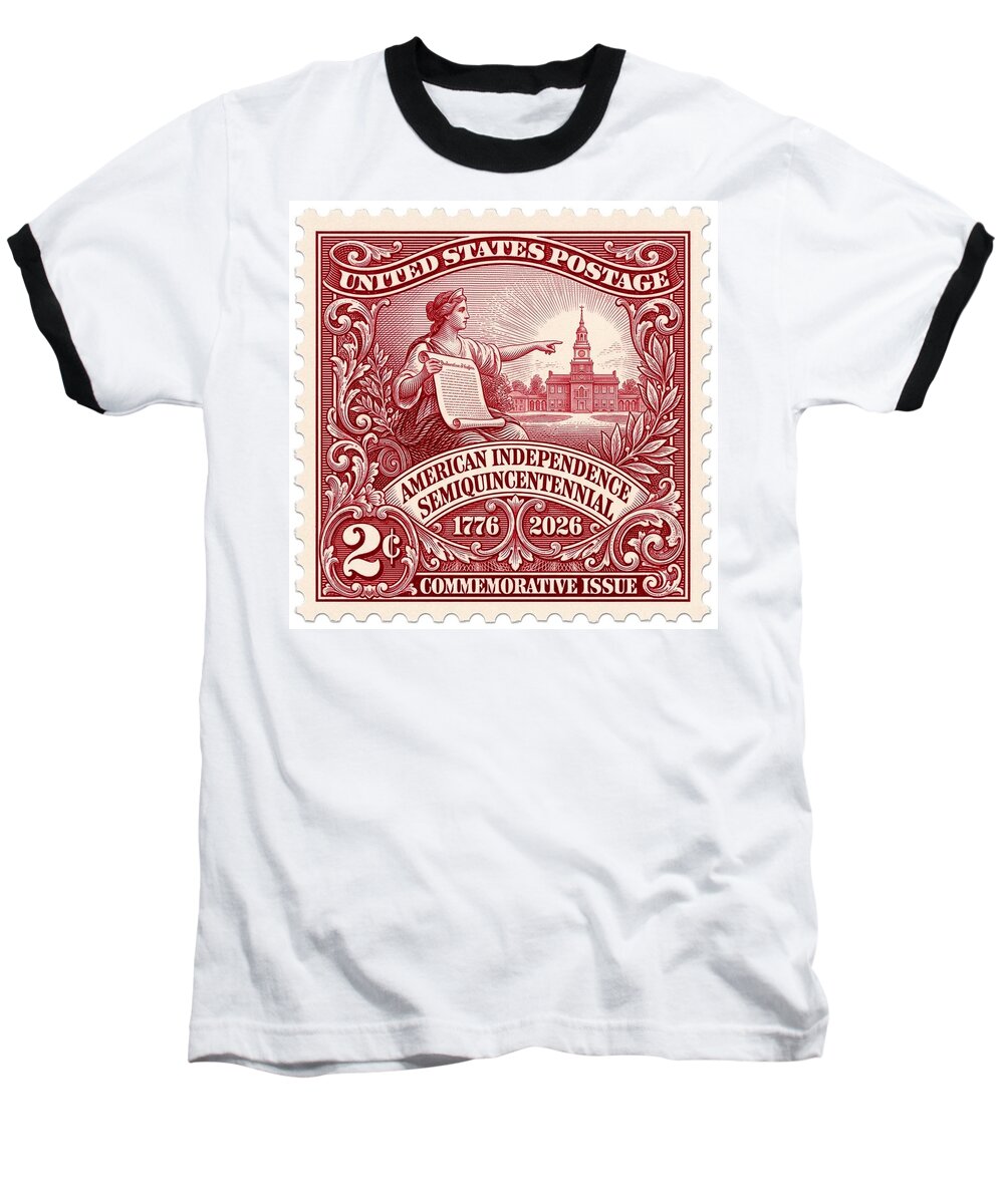 American Independence 2c - Baseball T-Shirt