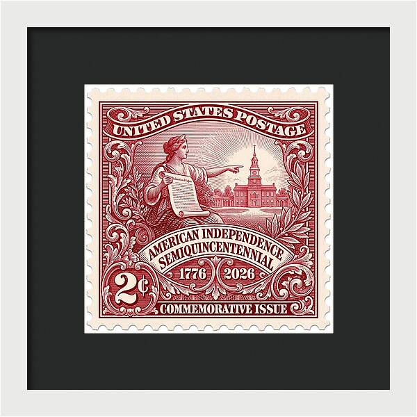 American Independence 2c - Framed Print