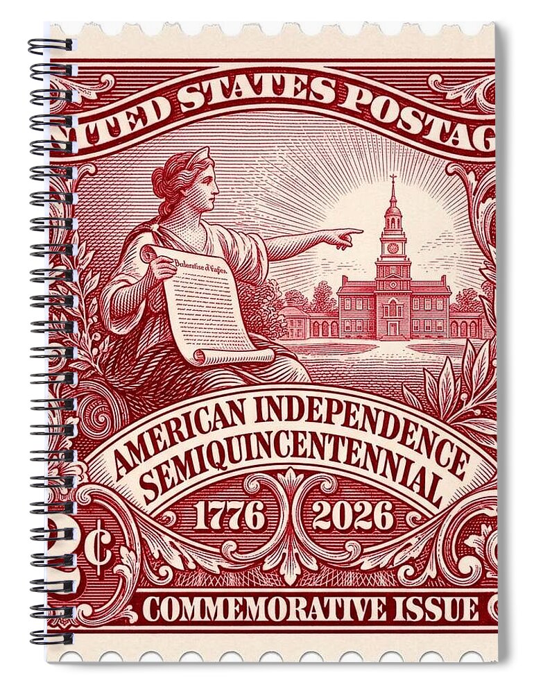 American Independence 2c - Spiral Notebook