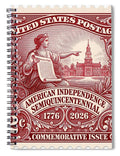 American Independence 2c - Spiral Notebook
