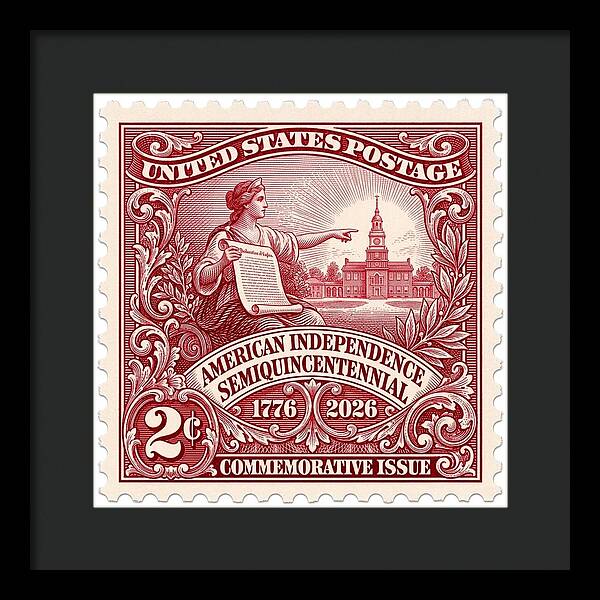 American Independence 2c - Framed Print