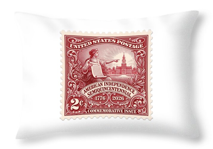 American Independence 2c - Throw Pillow