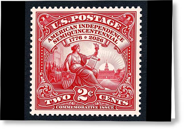 American Independence 2c II - Greeting Card