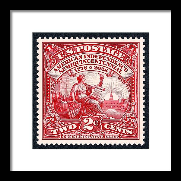 American Independence 2c II - Framed Print