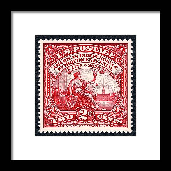 American Independence 2c II - Framed Print